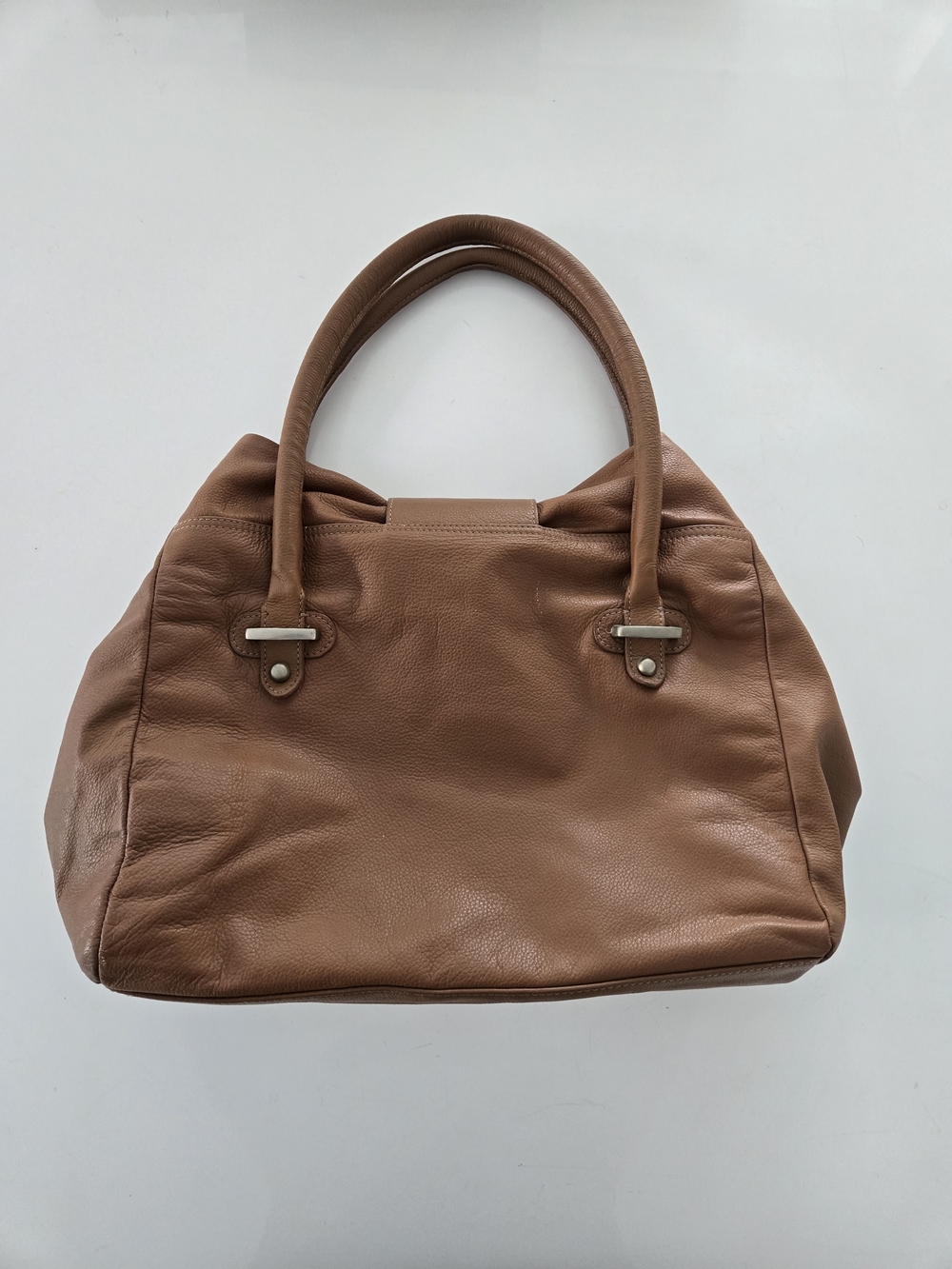 ZARA Woman Soft Brown Leather Tote Shoulder Bag - Ref 4163/304/105 - Picture 5 of 16